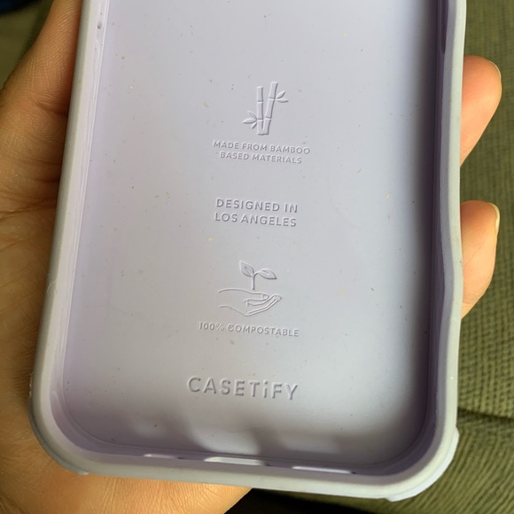 CASETiFY iPhone 14 Pro Case impact Protective Case with 2 pop sockets Purple EUC - Picture 12 of 16